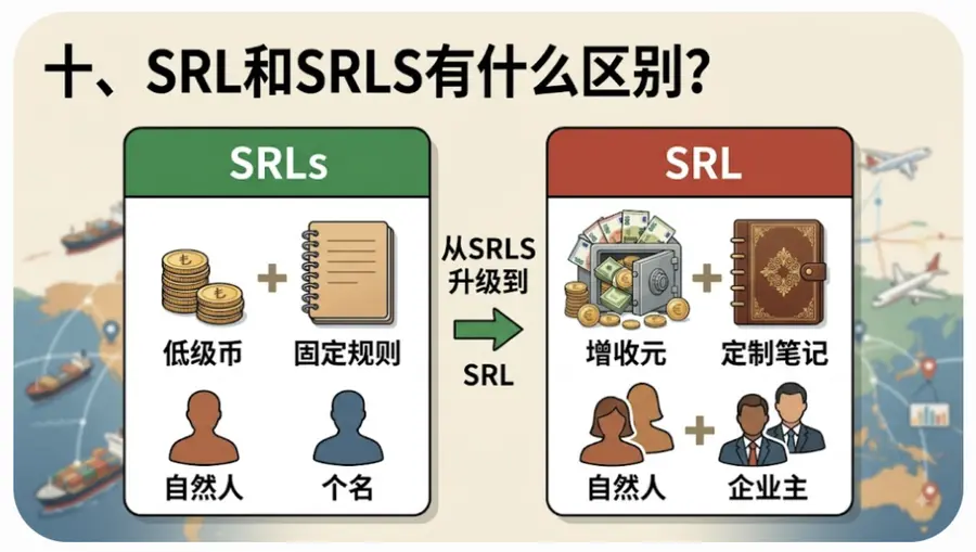 SRL 与 SRLS 有限公司区别对比插图